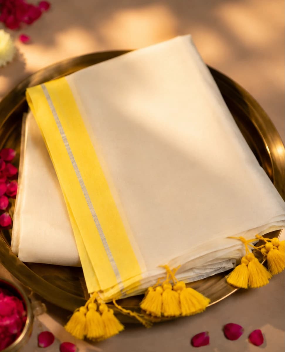 Sunset Peach Handwoven Saree